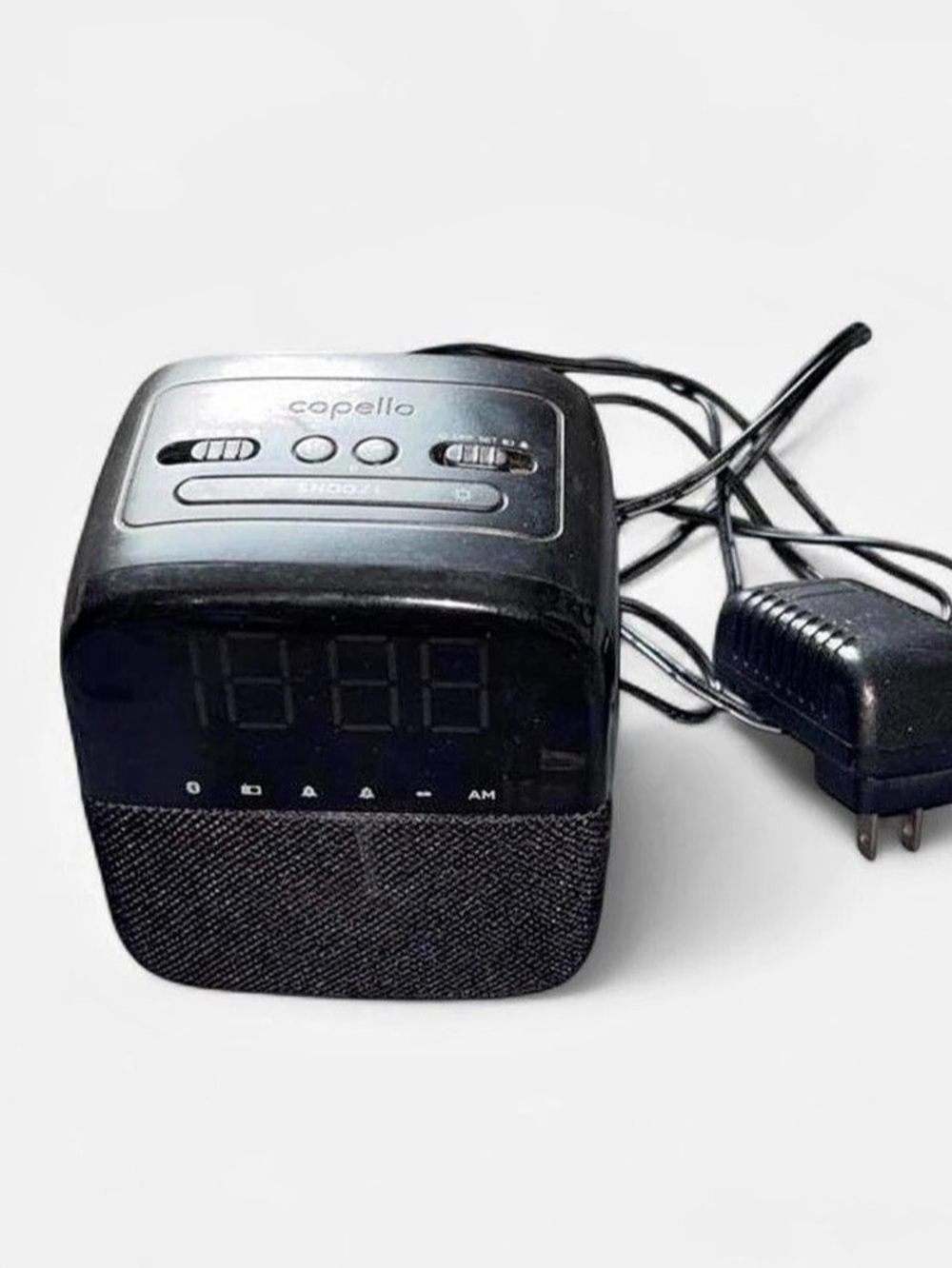 capello CR60 Tune Alarm Clock Radio with Bluetooth Black